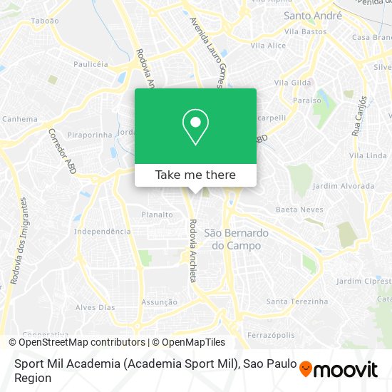 Sport Mil Academia map