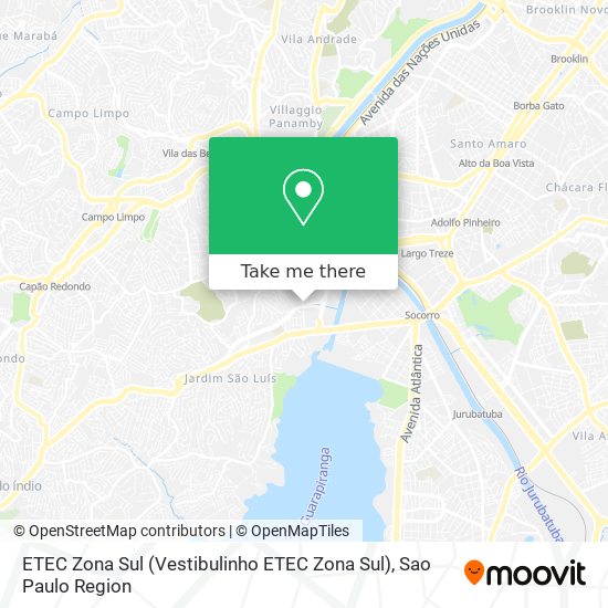 ETEC Zona Sul map