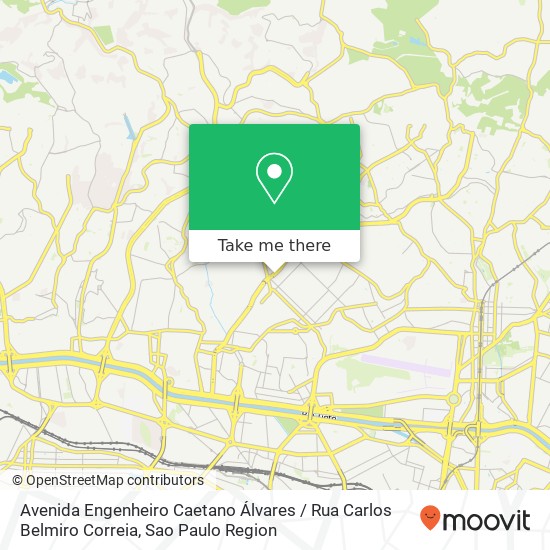 Mapa Avenida Engenheiro Caetano Álvares / Rua Carlos Belmiro Correia