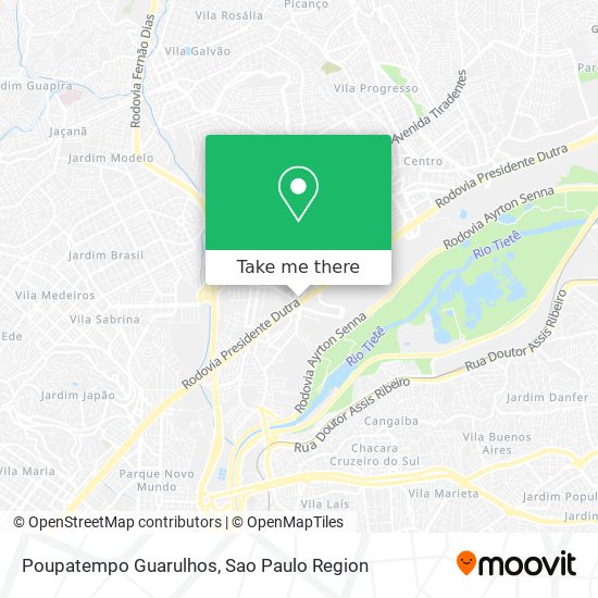 Poupatempo Guarulhos map