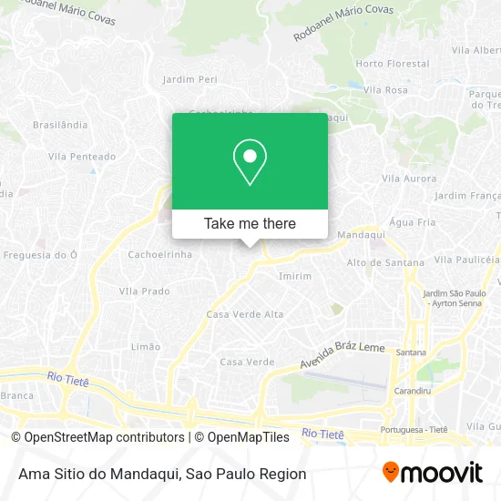 Ama Sitio do Mandaqui map