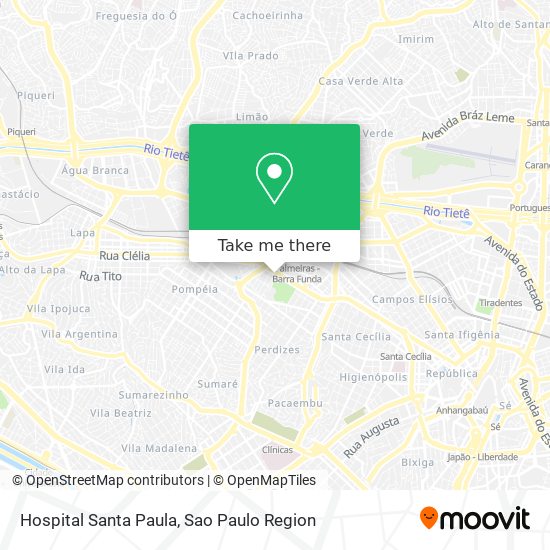 Mapa Hospital Santa Paula