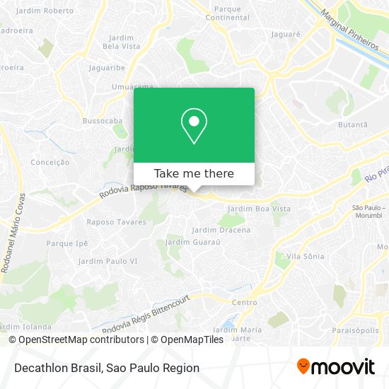 Mapa Decathlon Brasil