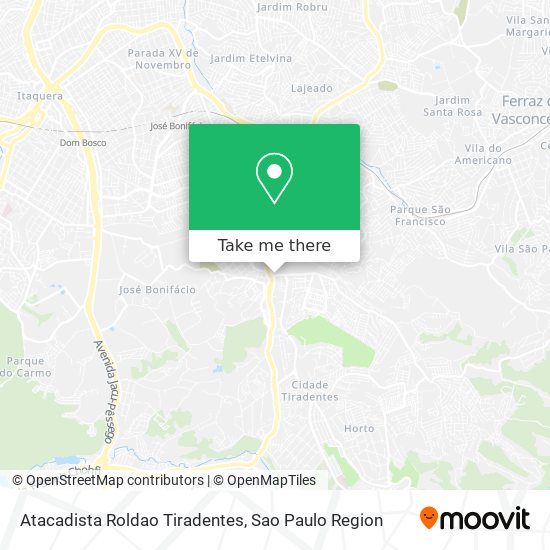 Atacadista Roldao Tiradentes map