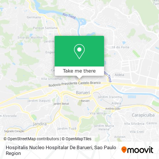 Hospitalis Nucleo Hospitalar De Barueri map