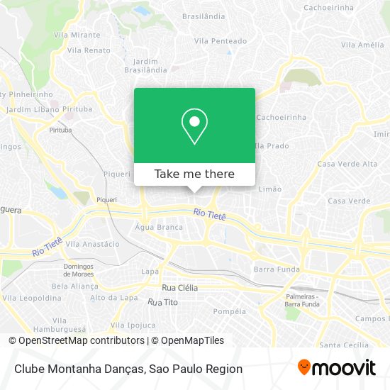 Clube Montanha Danças map