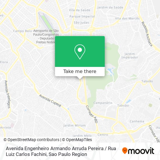 Avenida Engenheiro Armando Arruda Pereira / Rua Luiz Carlos Fachini map