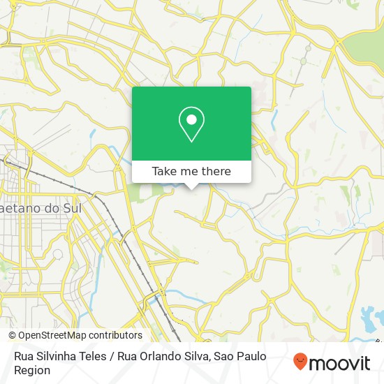 Mapa Rua Silvinha Teles / Rua Orlando Silva