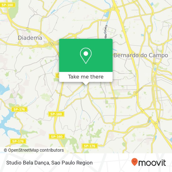 Mapa Studio Bela Dança