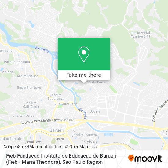 Fieb Fundacao Instituto de Educacao de Barueri (Fieb - Maria Theodora) map