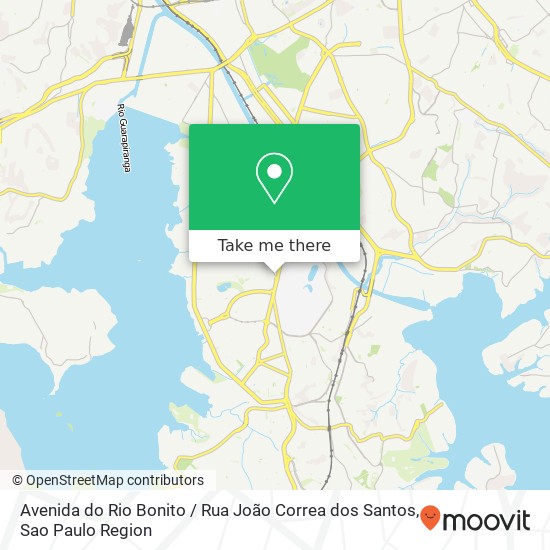 Mapa Avenida do Rio Bonito / Rua João Correa dos Santos