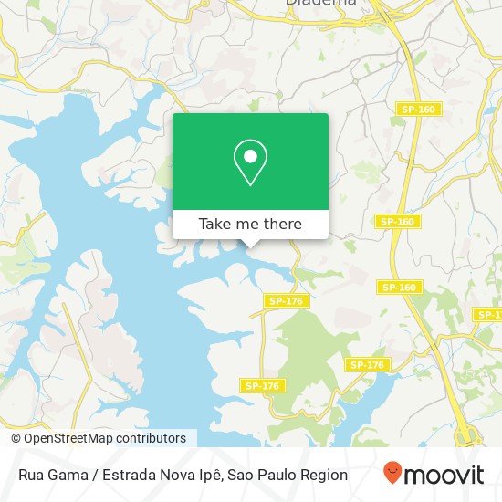Mapa Rua Gama / Estrada Nova Ipê