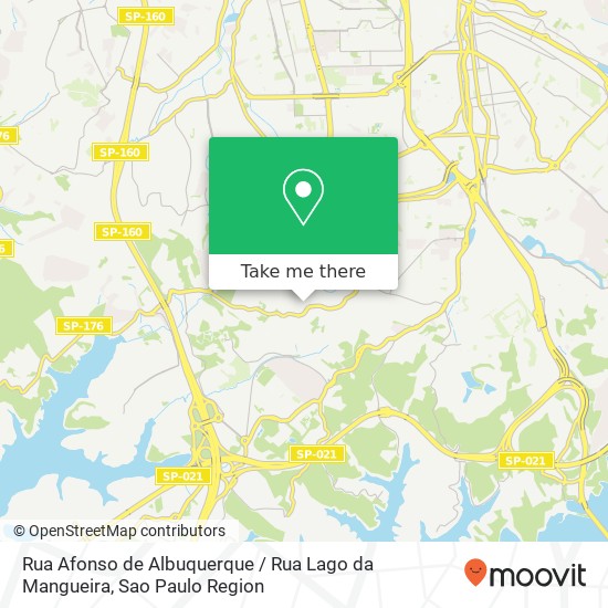 Mapa Rua Afonso de Albuquerque / Rua Lago da Mangueira