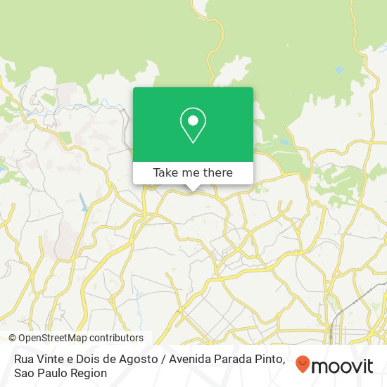 Rua Vinte e Dois de Agosto / Avenida Parada Pinto map