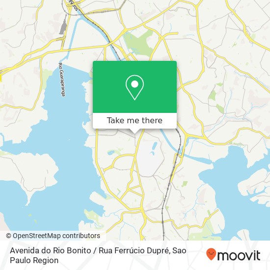 Avenida do Rio Bonito / Rua Ferrúcio Dupré map