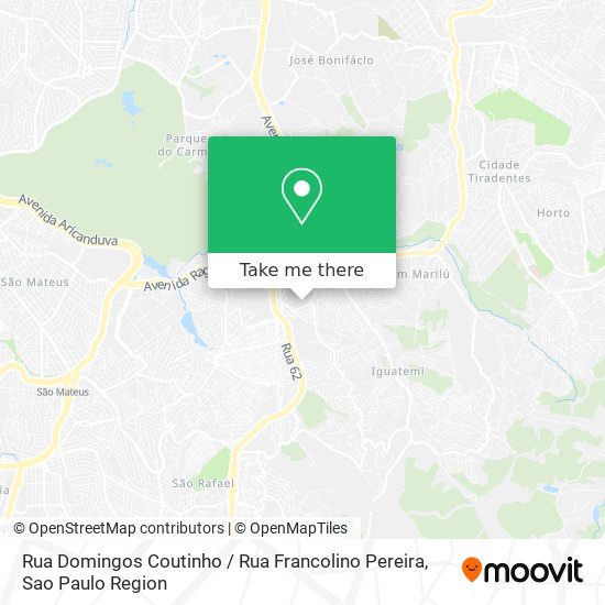 Mapa Rua Domingos Coutinho / Rua Francolino Pereira