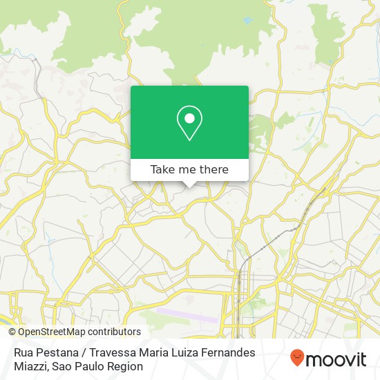 Mapa Rua Pestana / Travessa Maria Luiza Fernandes Miazzi