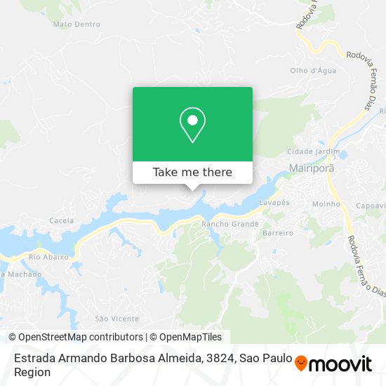 Mapa Estrada Armando Barbosa Almeida, 3824