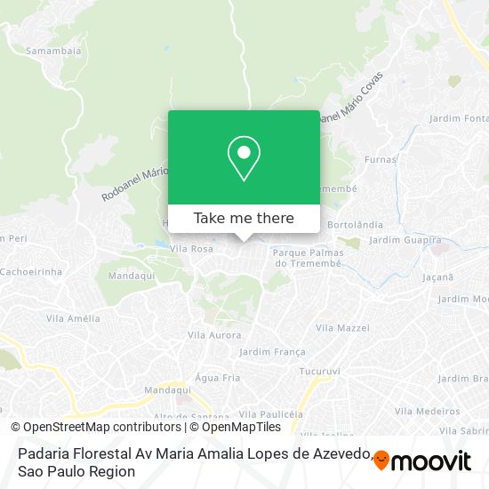 Padaria Florestal Av Maria Amalia Lopes de Azevedo map