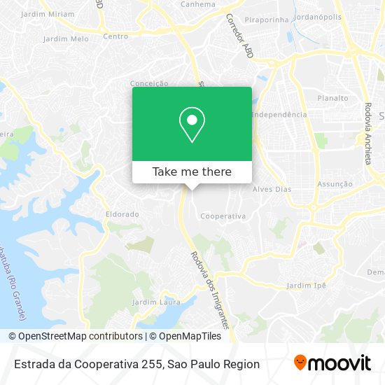 Estrada da Cooperativa 255 map