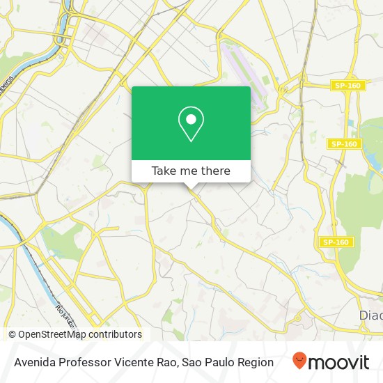 Avenida Professor Vicente Rao map