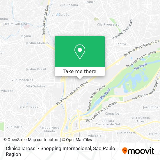 Mapa Clínica Iarossi - Shopping Internacional