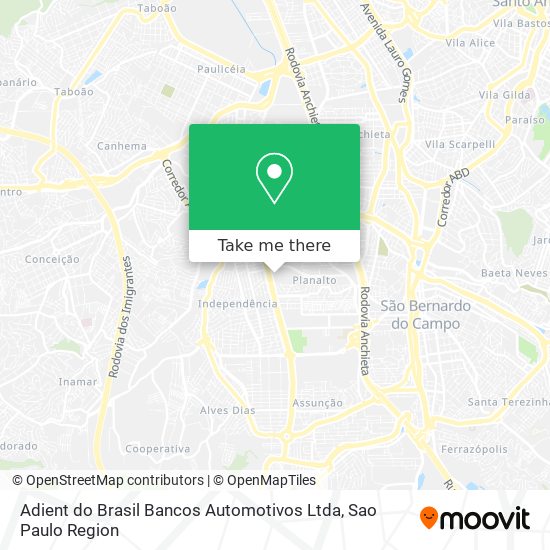 Adient do Brasil Bancos Automotivos Ltda map