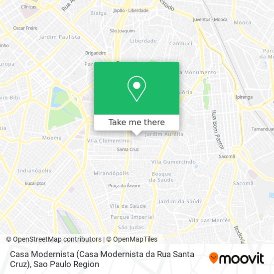 Casa Modernista (Casa Modernista da Rua Santa Cruz) map