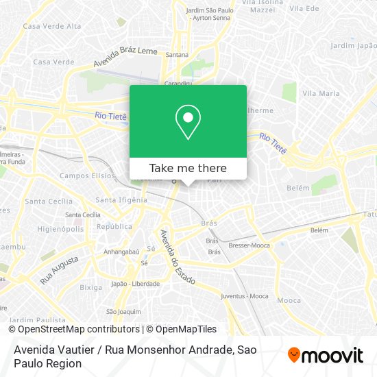 Avenida Vautier / Rua Monsenhor Andrade map