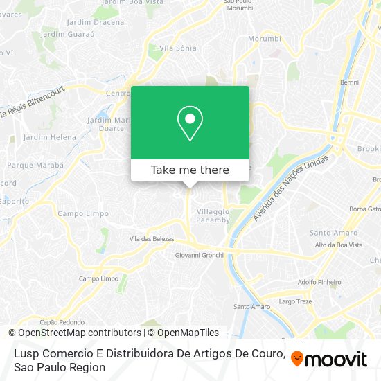 Lusp Comercio E Distribuidora De Artigos De Couro map
