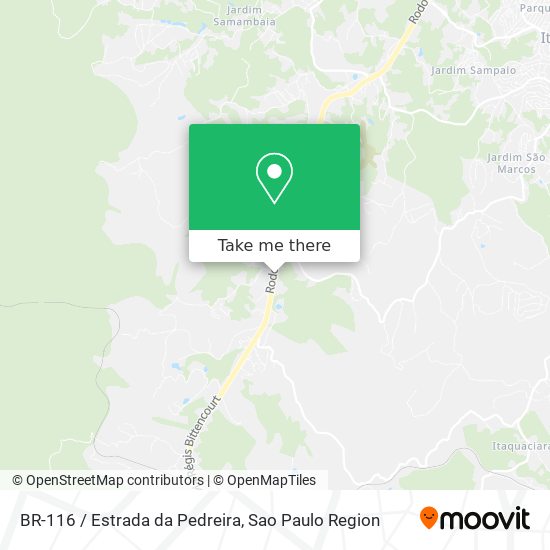 BR-116 / Estrada da Pedreira map