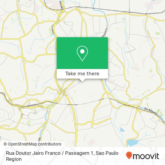 Mapa Rua Doutor Jairo Franco / Passagem 1