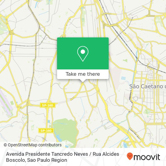 Mapa Avenida Presidente Tancredo Neves / Rua Alcides Boscolo