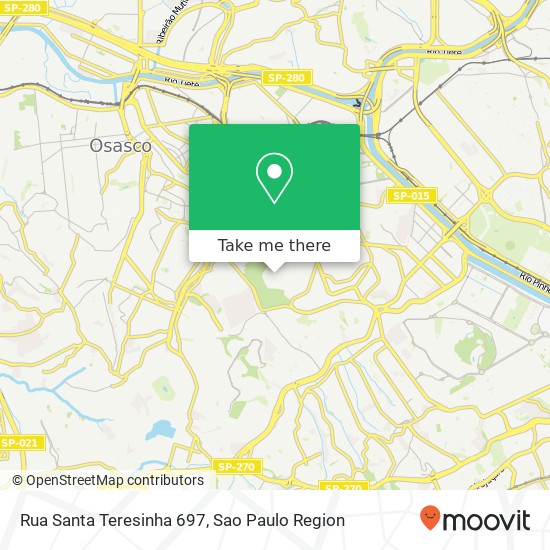 Mapa Rua Santa Teresinha 697
