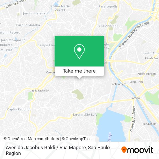 Avenida Jacobus Baldi / Rua Maporé map