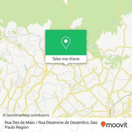 Mapa Rua Dez de Maio / Rua Dezenove de Dezembro