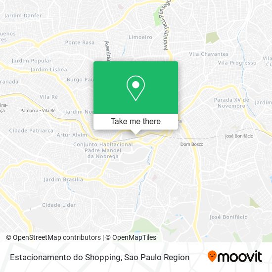 Estacionamento do Shopping map