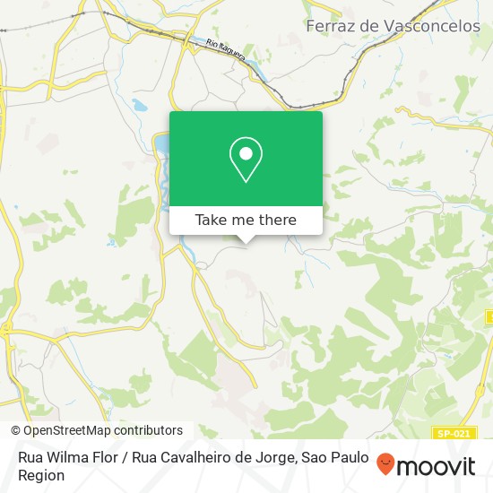 Mapa Rua Wilma Flor / Rua Cavalheiro de Jorge