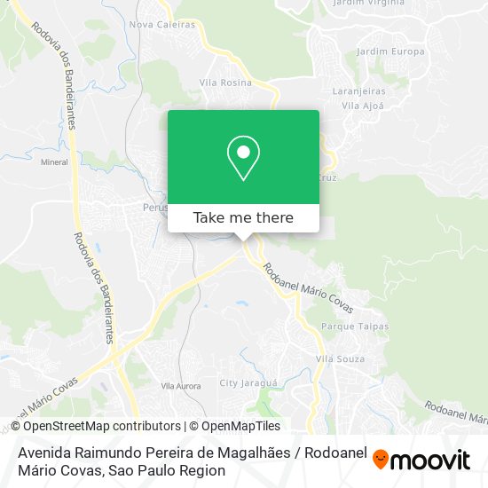 Avenida Raimundo Pereira de Magalhães / Rodoanel Mário Covas map