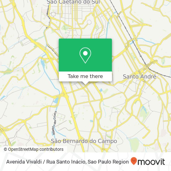 Mapa Avenida Vivaldi / Rua Santo Inácio