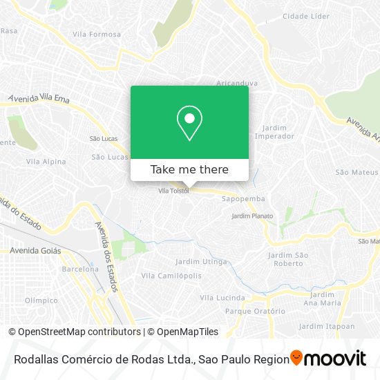 Rodallas Comércio de Rodas Ltda. map
