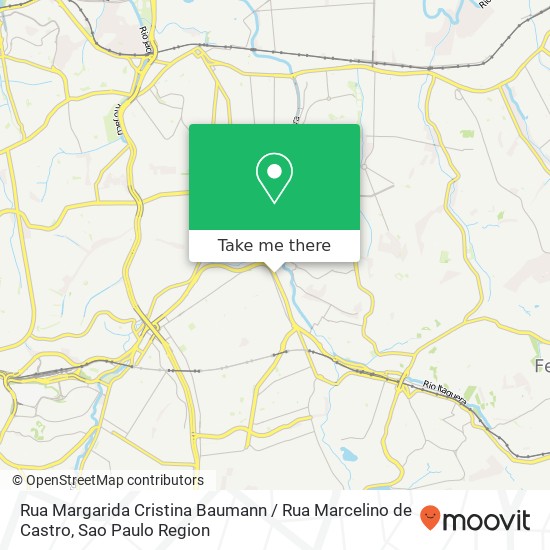 Mapa Rua Margarida Cristina Baumann / Rua Marcelino de Castro