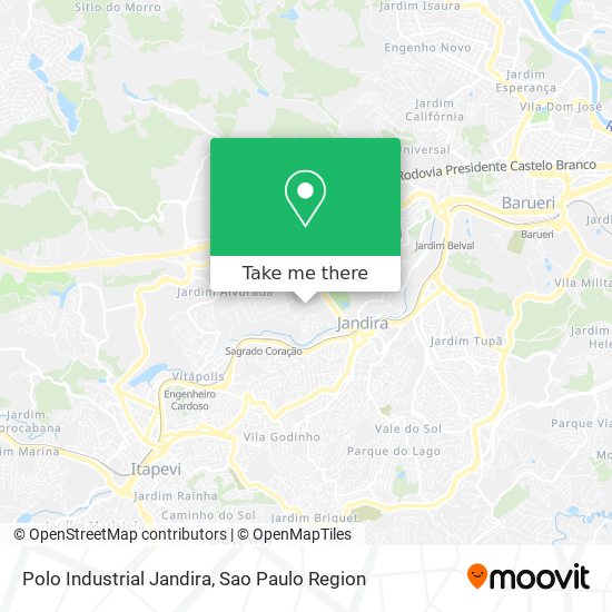 Polo Industrial Jandira map
