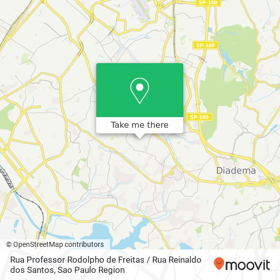 Mapa Rua Professor Rodolpho de Freitas / Rua Reinaldo dos Santos