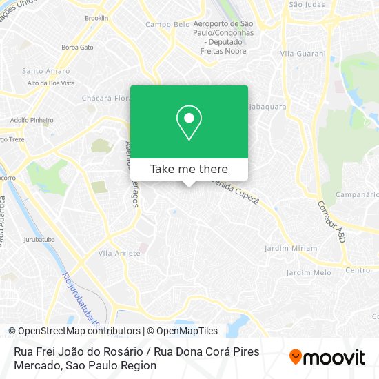 Mapa Rua Frei João do Rosário / Rua Dona Corá Pires Mercado
