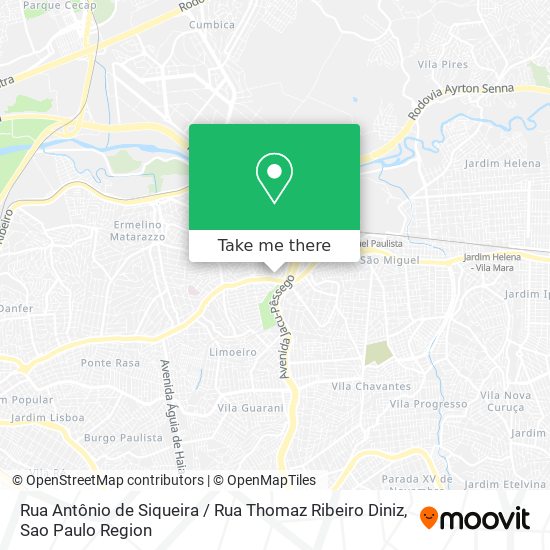 Rua Antônio de Siqueira / Rua Thomaz Ribeiro Diniz map