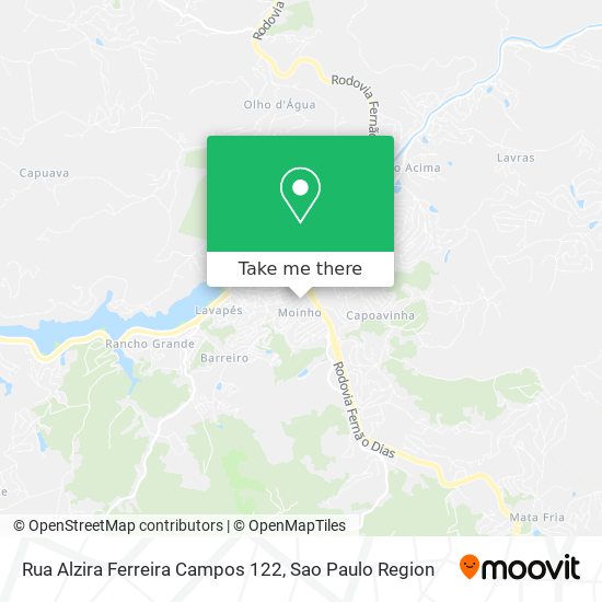 Mapa Rua Alzira Ferreira Campos 122