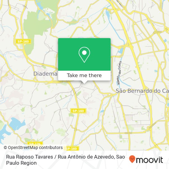 Rua Raposo Tavares / Rua Antônio de Azevedo map