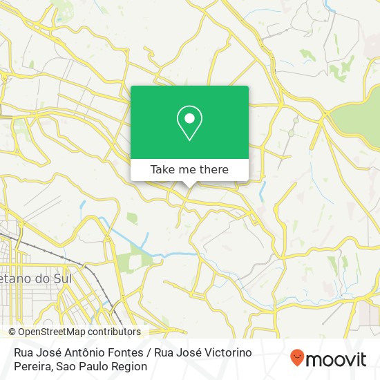 Mapa Rua José Antônio Fontes / Rua José Victorino Pereira