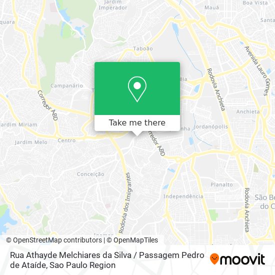 Mapa Rua Athayde Melchiares da Silva / Passagem Pedro de Ataíde